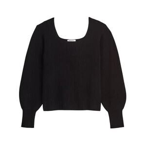 Madewell Square Neck Wool & Cashmere Pullover Sweater Top Size Small